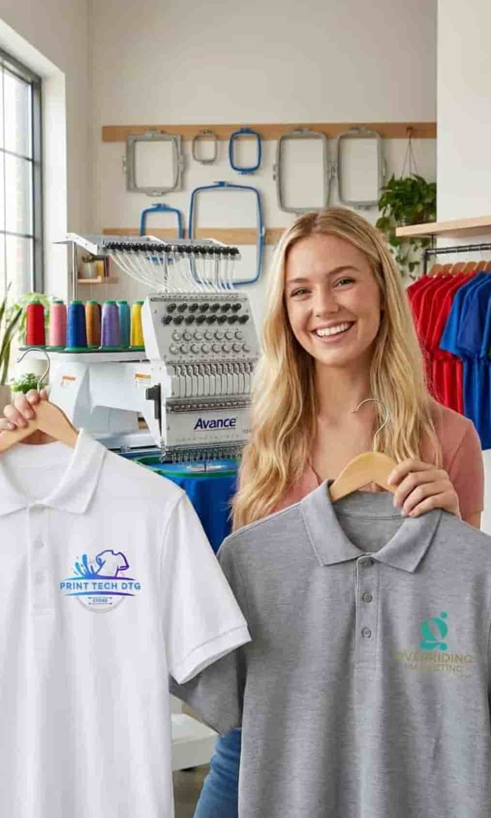 Professional logo embroidery and custom apparel services in Palm Coast, Florida