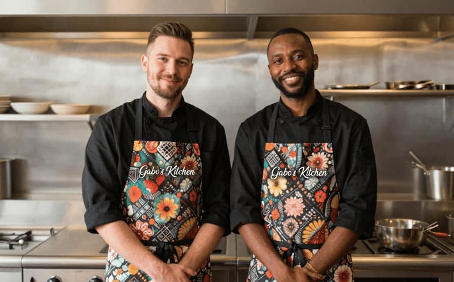 Custom aprons with restaurant logo embroidery in Palm Coast Florida